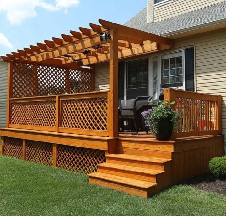 Raised Deck Pergola